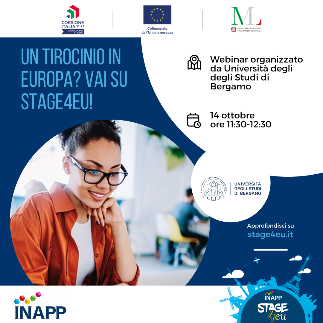 Webinar informativo su Stage4eu - Università degli Studi di Bergamo 